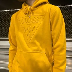 Gold Guess hoodie